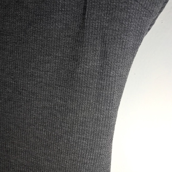 LAST1✨Charcoal Ribbed Midi Dress - Picture 5 of 6